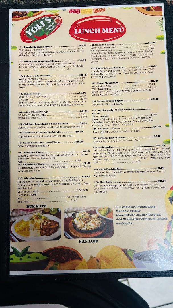 Yoli's Mexican grill
